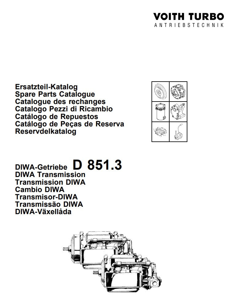 851.3 Spare Parts Catalogue – Partsource Ltd