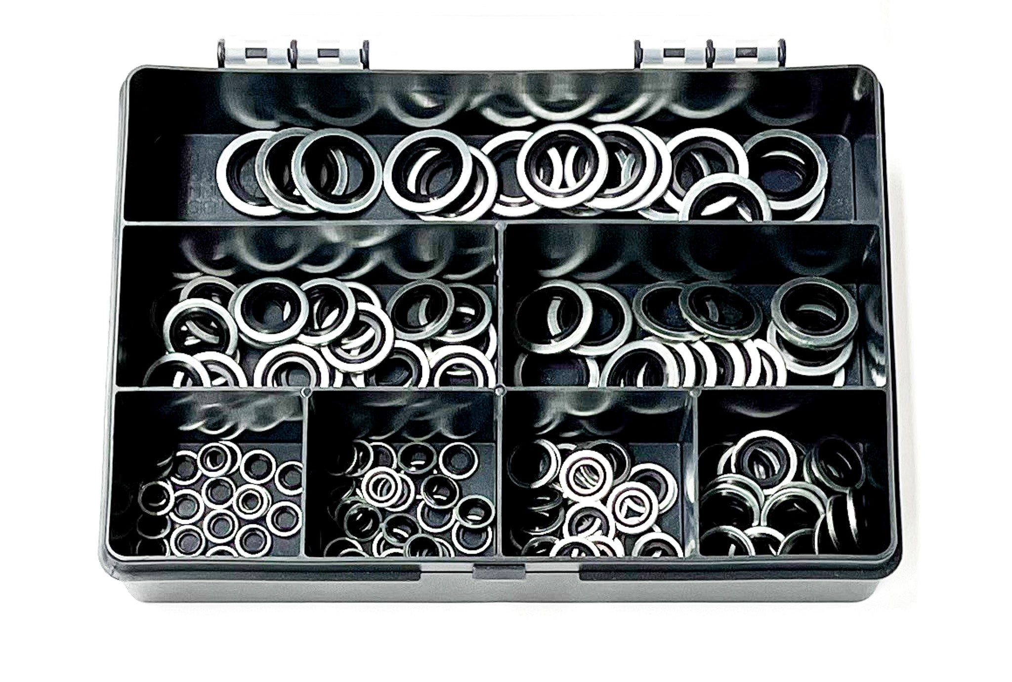 Bonded Washer Sealing Kit Metric 140 Pieces Self Centering Seal M5 Partsource Ltd